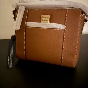 Dooney & Bourke Lafayette Tan Pebble Leather Crossbody Bag